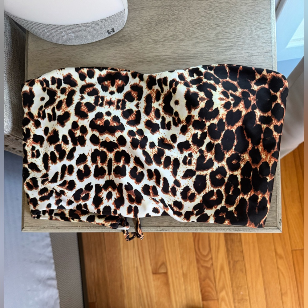 Zaful Animal Print Swim Top
